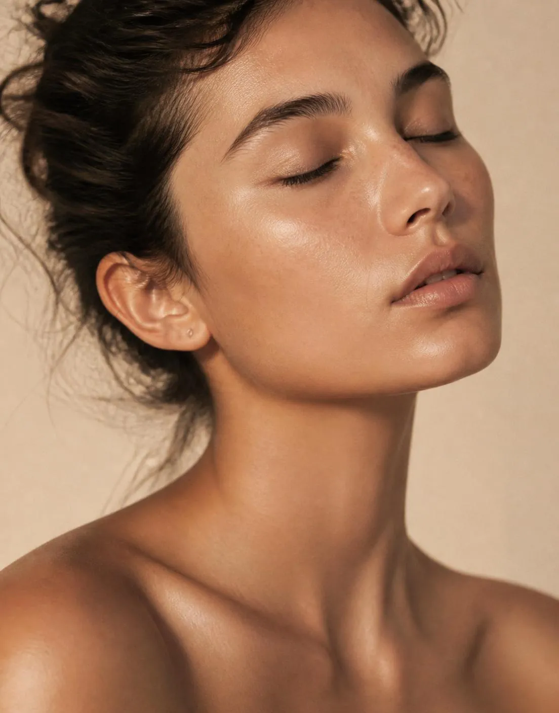 Club member with radiant skin